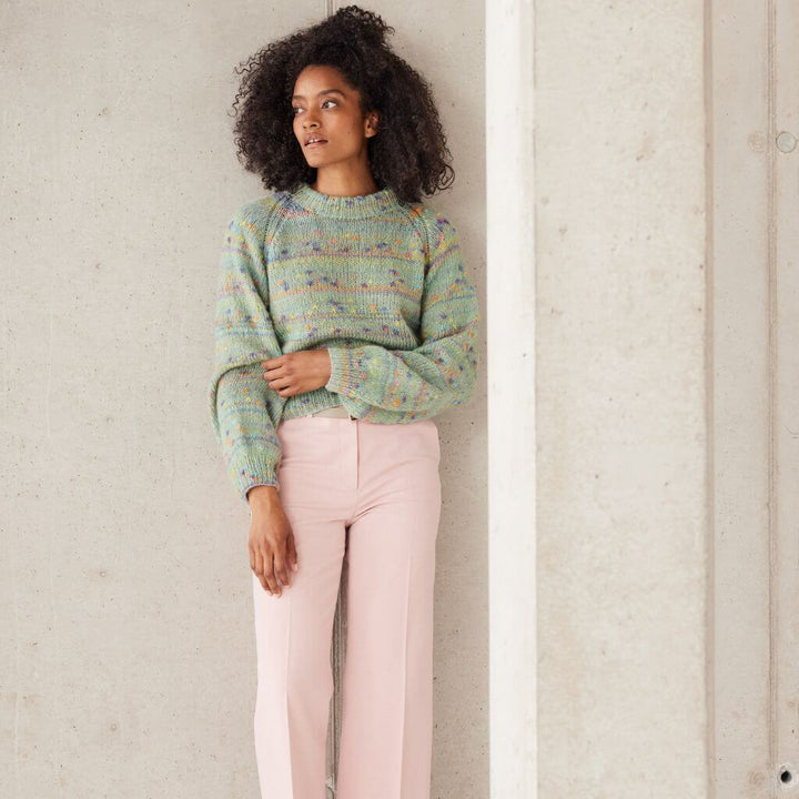 Lana Grossa Farbenfroher Pullover Strickanleitung - Lana Grosse (Heft) bei bei bei bei bei bei bei bei Lieblingsgarn