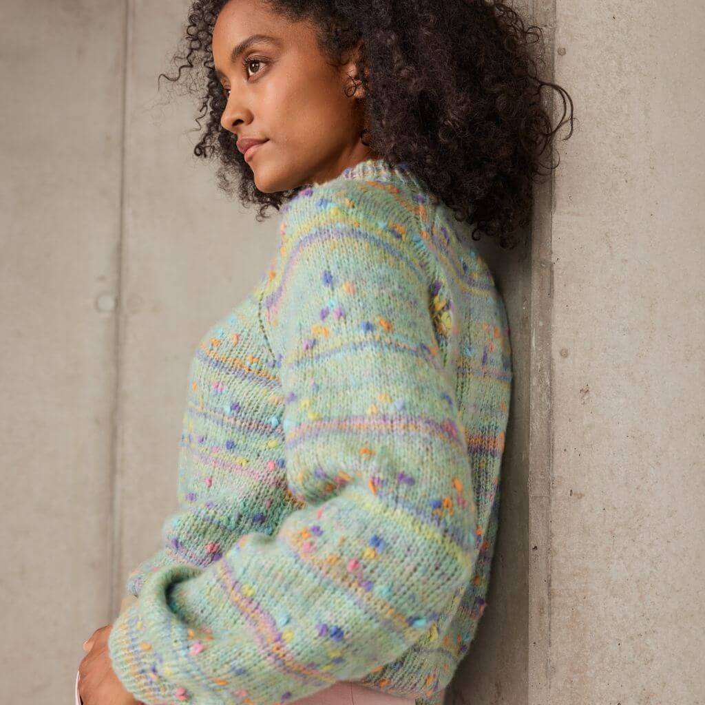Lana Grossa Farbenfroher Pullover Strickanleitung - Lana Grosse (Heft) bei bei bei bei bei bei bei bei Lieblingsgarn