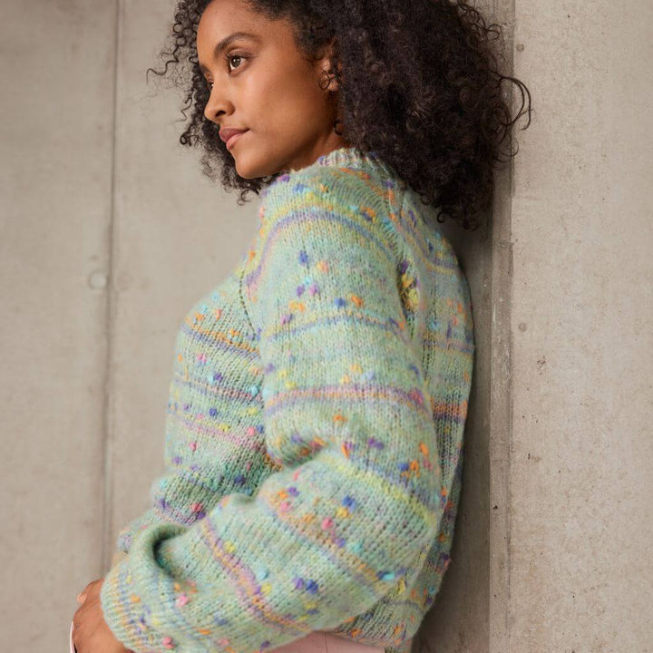 Lana Grossa Farbenfroher Pullover Strickanleitung - Lana Grosse (Heft) bei bei bei bei bei bei bei bei Lieblingsgarn