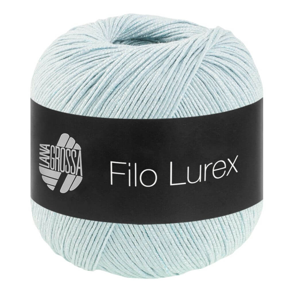 Lana Grossa Filo Lurex, Farbe 9 Eisblau – Baumwolle und Synthetik bei Lieblingsgarn
