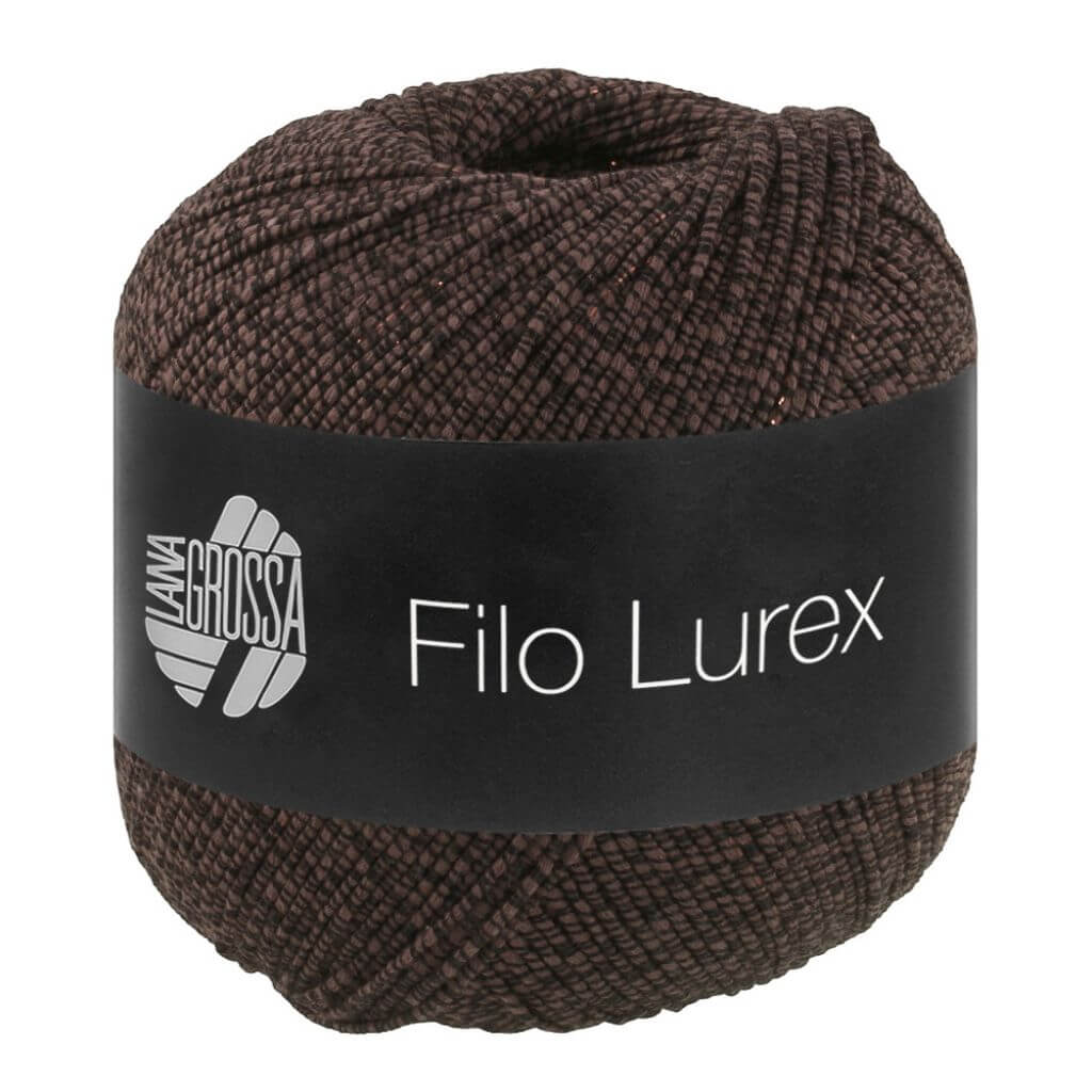 Lana Grossa Filo Lurex, Farbe 16 Mokka – Baumwolle und Synthetik bei Lieblingsgarn