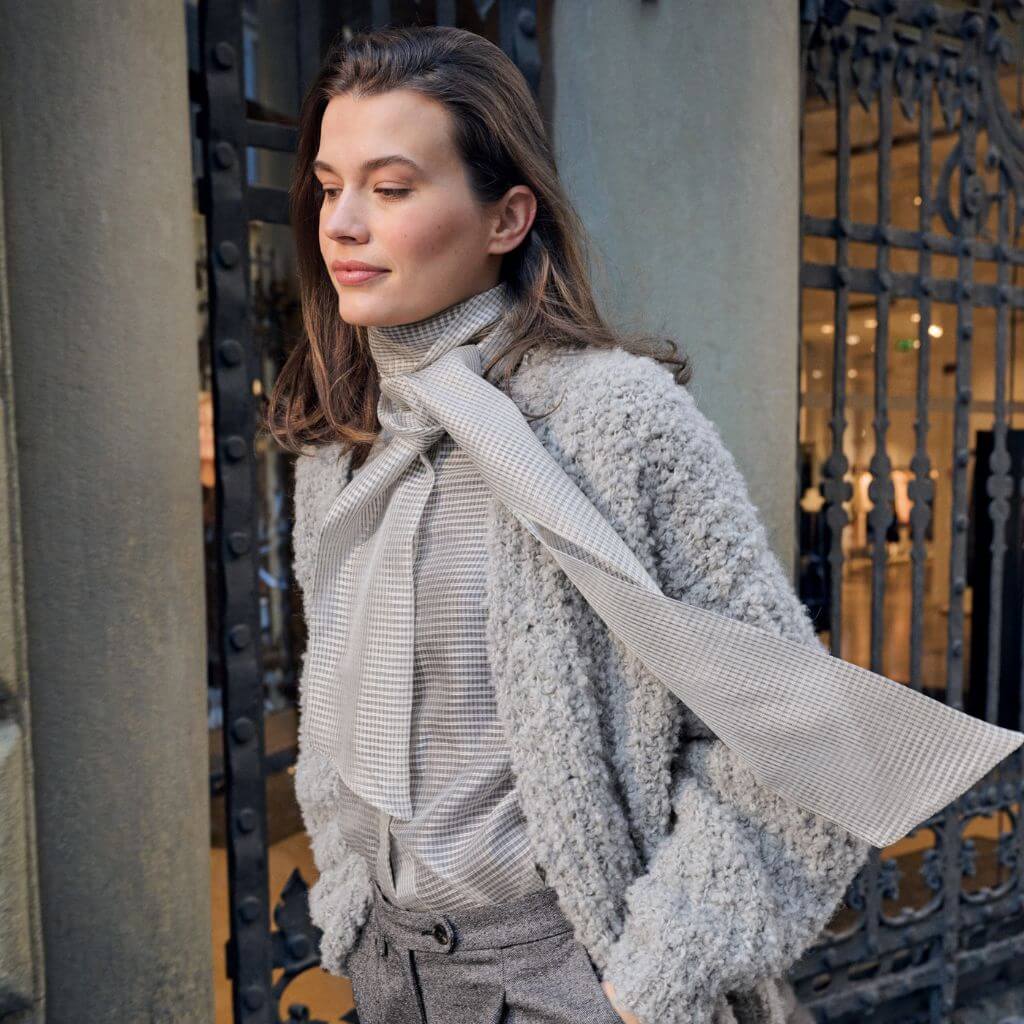 Lana Grossa Flauschiger Cardigan Halbpatent Strickanleitung - Lana Grossa (Heft) bei bei bei bei bei bei bei Lieblingsgarn