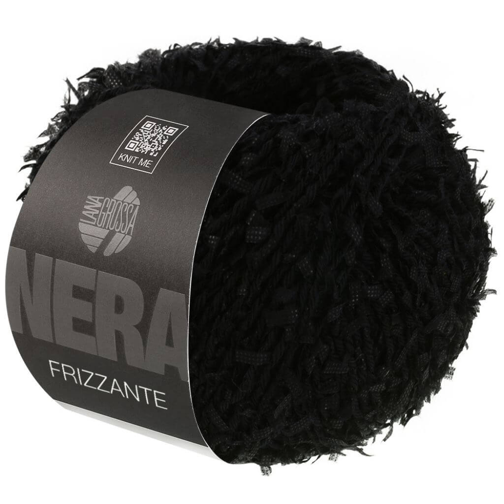 Lana Grossa Frizzante, Farbe 5 Schwarz – Baumwolle und Synthetik bei Lieblingsgarn
