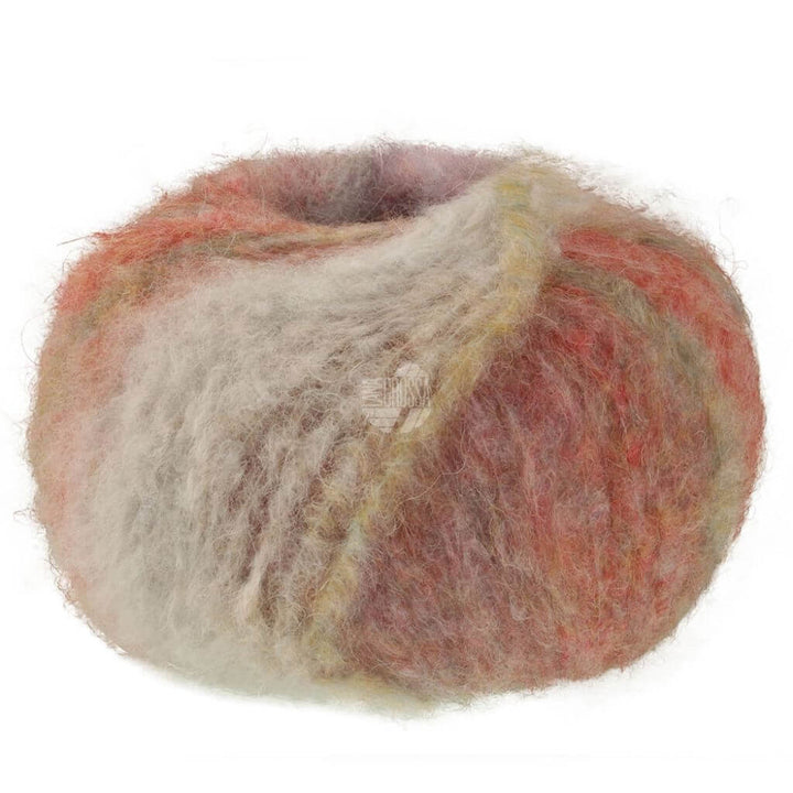 Lana Grossa Gigante Multi, Farbe 108 Grün /Sandbeige/Blasslila/Flieder/Dunkelrot/Perl /Graubeige/Camel bei Lieblingsgarn