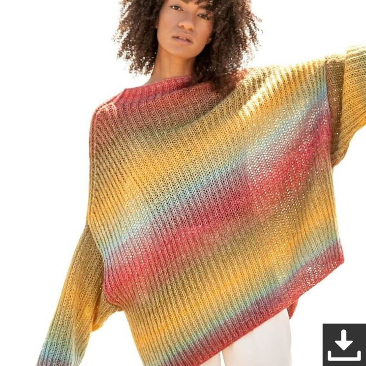 Lana Grossa Pattern Bunter Pullover Strickset - Lana Grossa (PDF) bei bei bei bei Lieblingsgarn