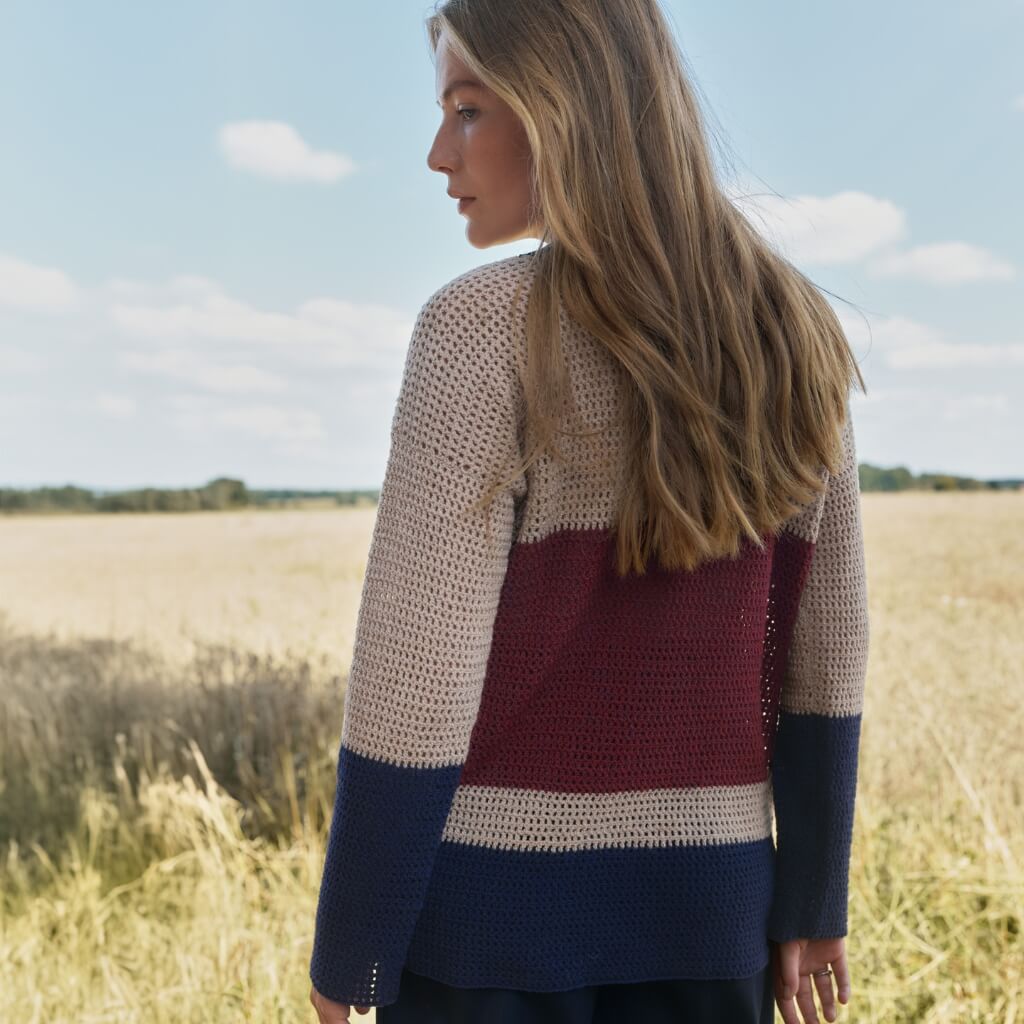Lana Grossa Pattern Leichter Pullover Häkelanleitung - Lana Grossa (Heft) bei bei bei bei Lieblingsgarn