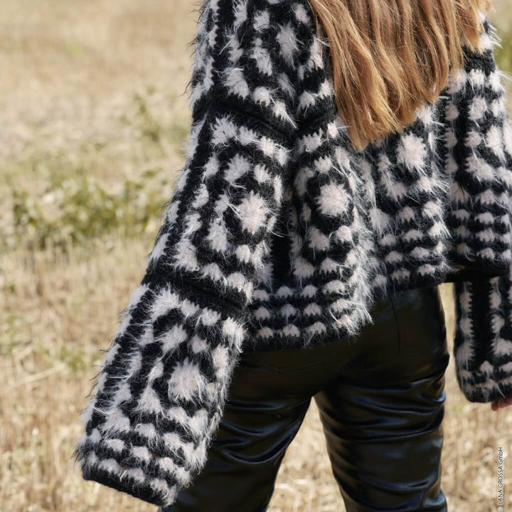 Lana Grossa Pattern Fransige Jacke Häkelanleitung - Lana Grossa (Heft) bei bei bei bei Lieblingsgarn