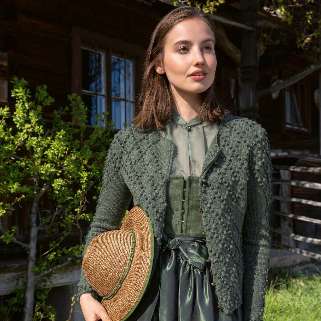 Lana Grossa Pattern Jacke Noppenrautenmuster Strickanlektung - Lana Grossa (Heft) bei bei bei bei bei bei bei Lieblingsgarn