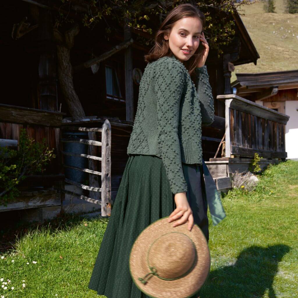 Lana Grossa Pattern Jacke Noppenrautenmuster Strickanlektung - Lana Grossa (Heft) bei bei bei bei bei bei bei Lieblingsgarn