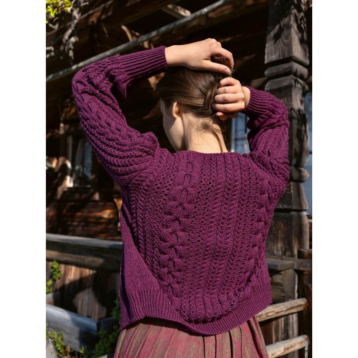 Lana Grossa Pattern Jacke Zopf-Lochmuster Strickanleitung - Lana Grossa (Heft) bei bei bei bei bei bei bei bei Lieblingsgarn
