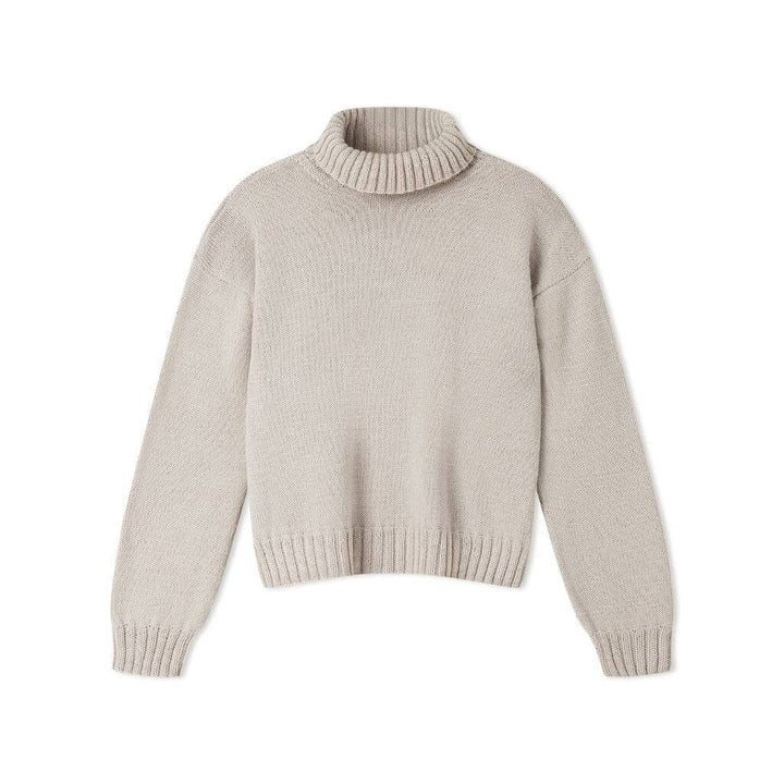 Rollkragenpullover mit Seitenschlitz Strickanleitung - Lana Grossa (Heft)