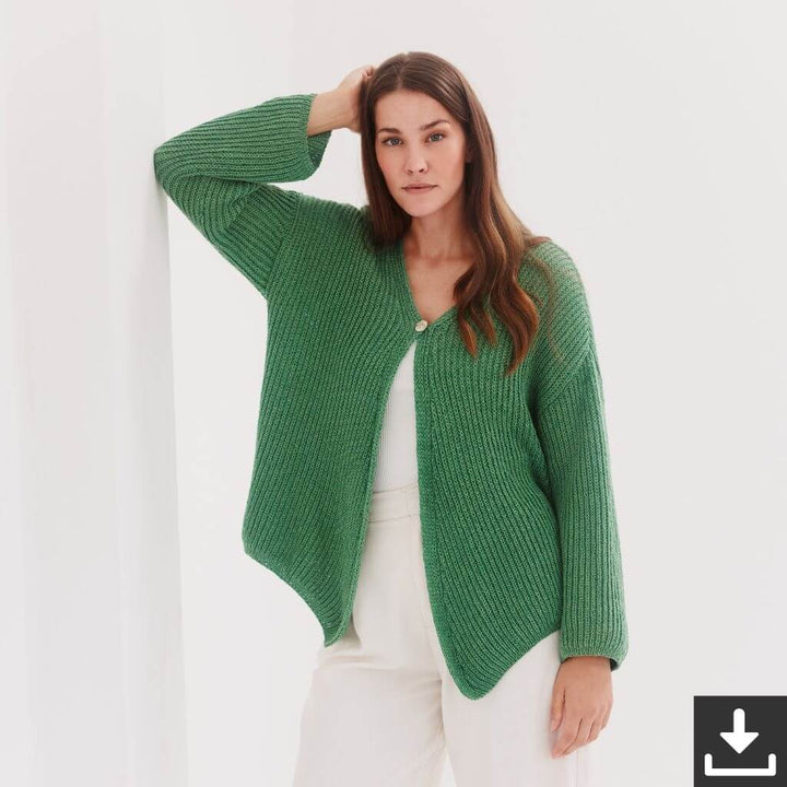 Lana Grossa Damen Strickjacke Strickset - Lana Grossa (PDF) bei bei bei bei Lieblingsgarn