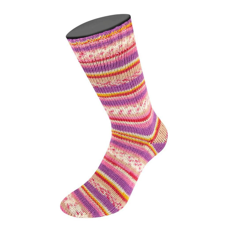 Lana Grossa Landlust Die Sockenwolle, Farbe 315 Streifen/Jacquard – Merino und Polyamid bei Lieblingsgarn