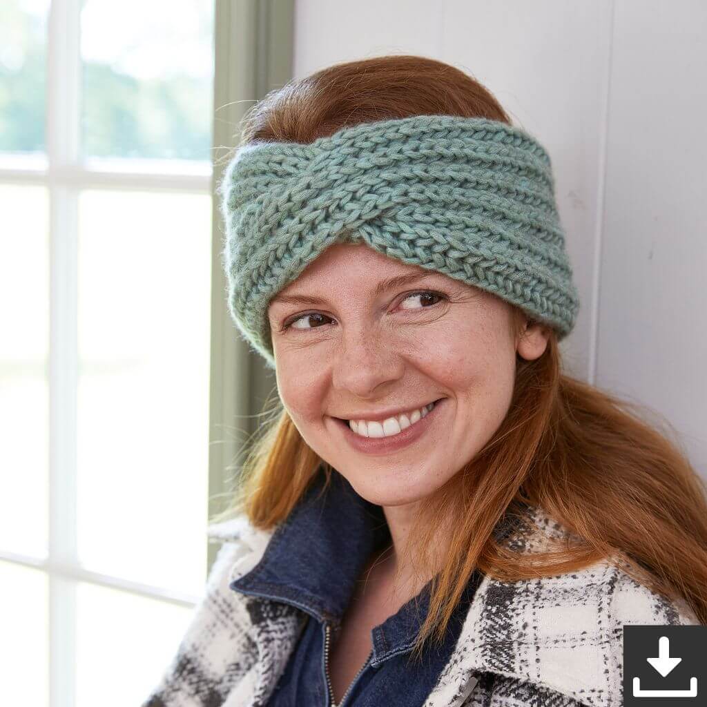 Lana Grossa Pattern Stirnband im Patentmuster Strickset - Lana Grossa (PDF) bei bei bei bei bei bei Lieblingsgarn