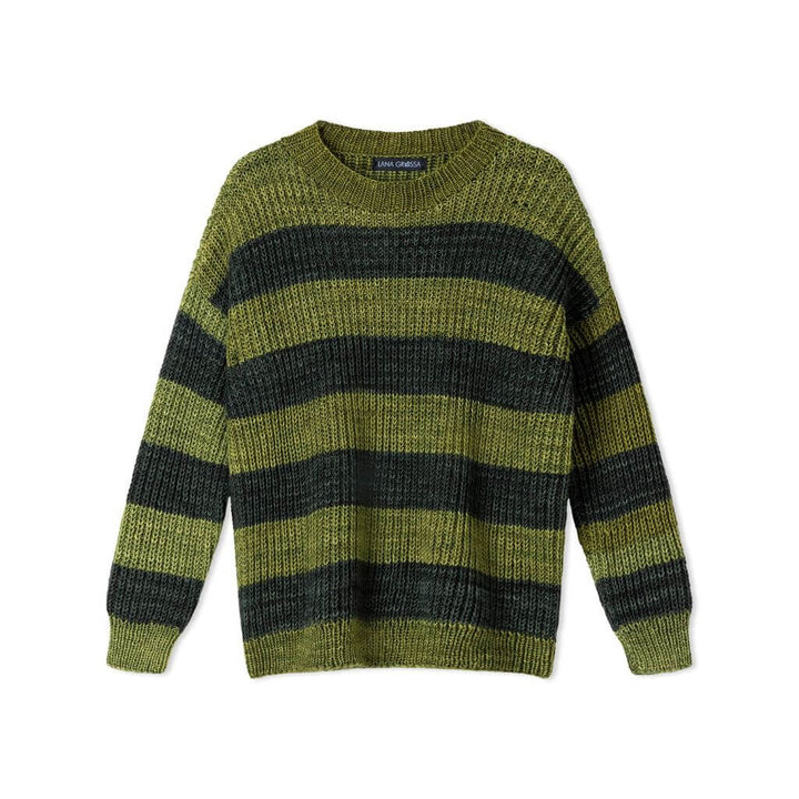 Lana Grossa Kinder-Streifenpullover im Halbpatent Strickanleitung – Bild 2 von 6 bei Lieblingsgarn