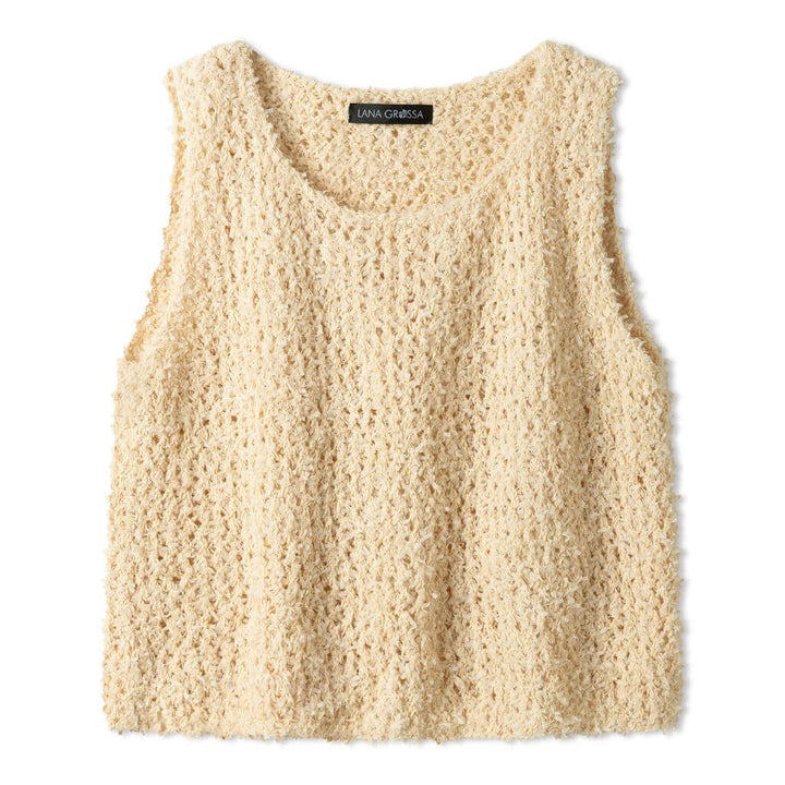 Lana Grossa Pattern Ärmelloses Sommertop mit Lochmuster Strickanleitung - Lana Grossa (Heft) bei bei bei bei Lieblingsgarn