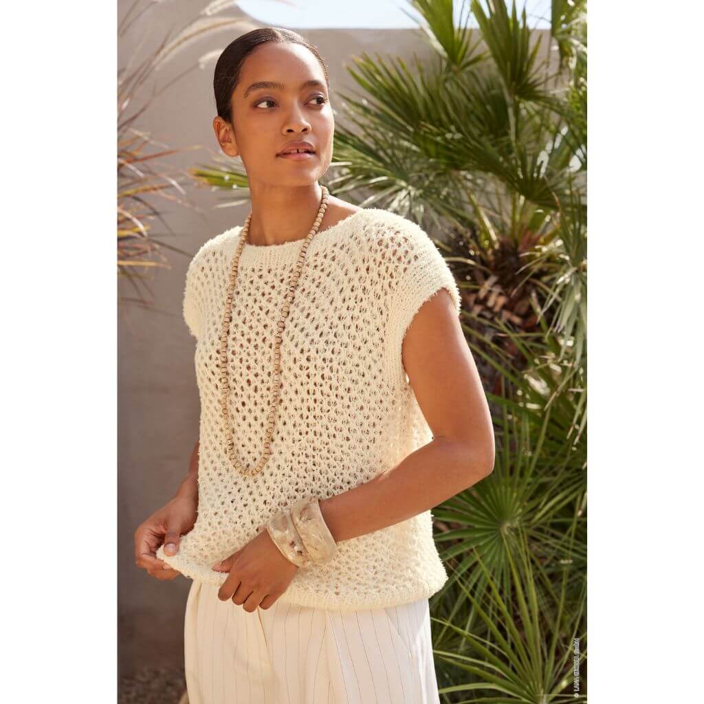 Lana Grossa Pattern Shirt Gitter-Lochmuster Strickanleitung - Lana Grossa (Heft) bei bei bei bei bei bei bei Lieblingsgarn