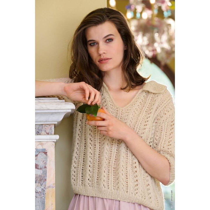 Lana Grossa Pattern Kurzarmpulli mit Polokragen Strickanleitung - Lana Grossa (Heft) bei bei bei bei bei Lieblingsgarn