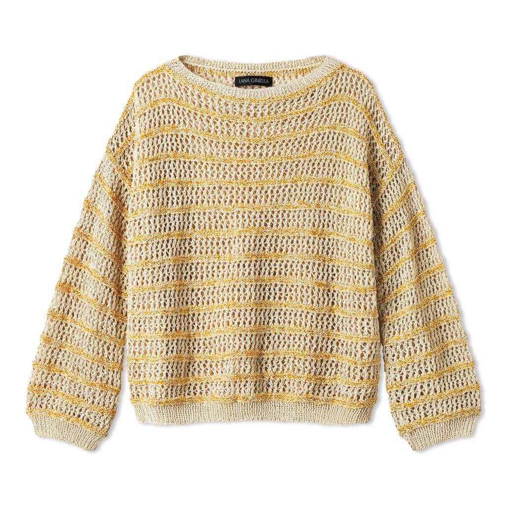 Lana Grossa Pattern Sommerpullover mit Mustermix Strickanleitung - Lana Grossa (Heft) bei bei bei bei bei Lieblingsgarn