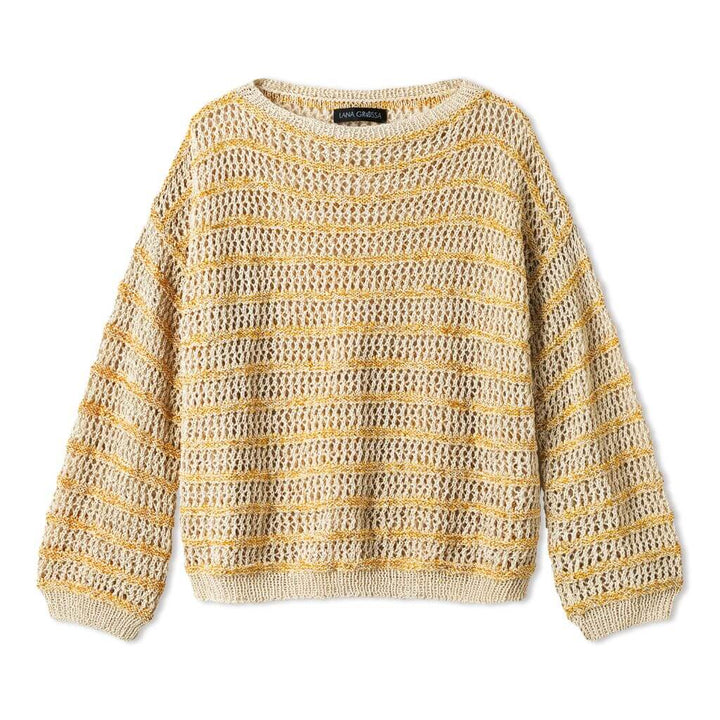 Lana Grossa Pattern Sommerpullover mit Mustermix Strickanleitung - Lana Grossa (Heft) bei bei bei bei bei Lieblingsgarn