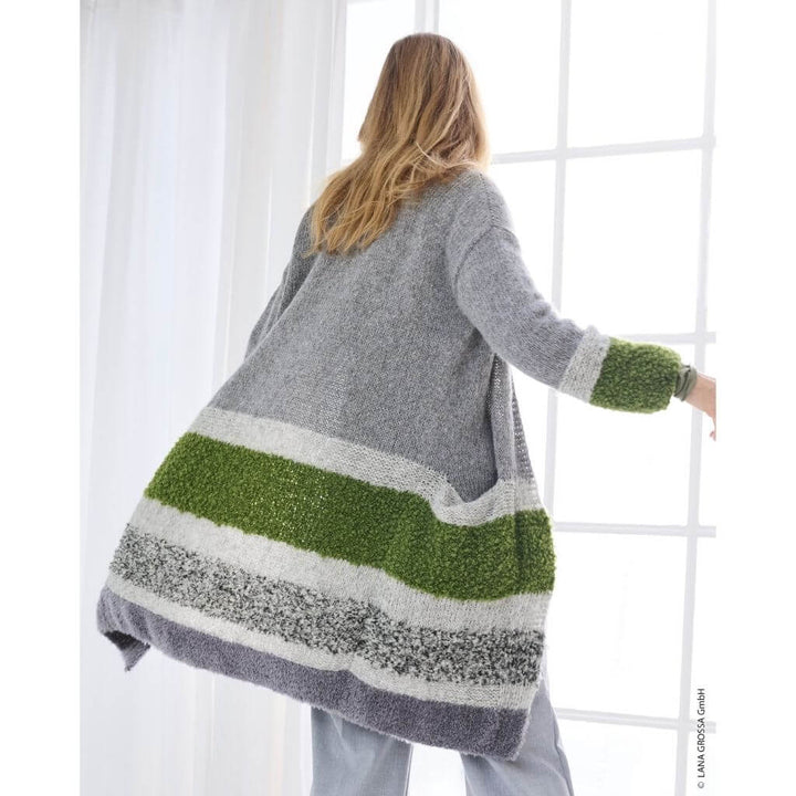 Lana Grossa Pattern Streifen-Kurzmantel Strickanleitung - Lana Grossa (Heft) bei bei bei bei bei bei bei bei Lieblingsgarn