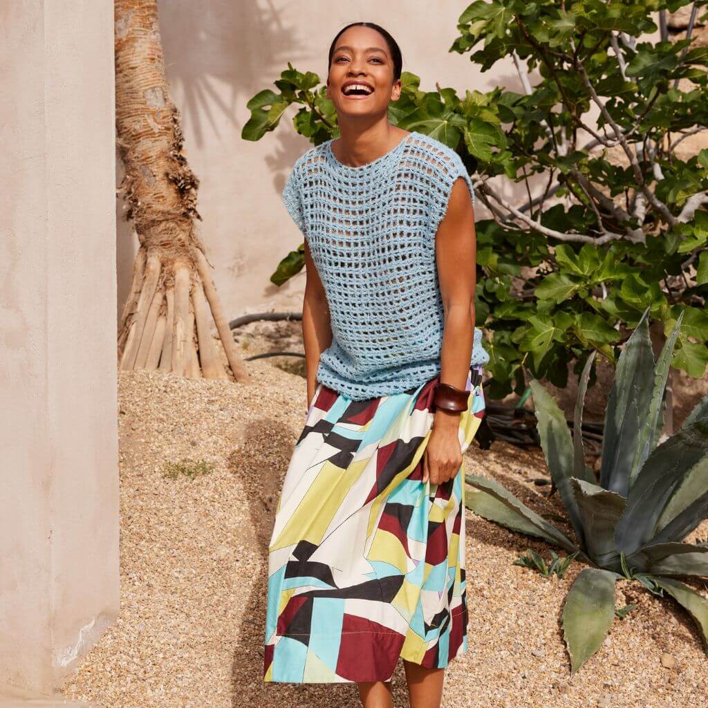Lana Grossa Pattern Top Gittermuster Häkelanleitung - Lana Grossa (Heft) bei bei bei bei bei bei bei bei Lieblingsgarn