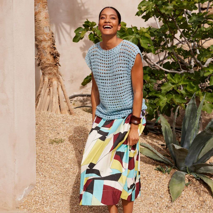 Lana Grossa Pattern Top Gittermuster Häkelanleitung - Lana Grossa (Heft) bei bei bei bei bei bei bei bei Lieblingsgarn
