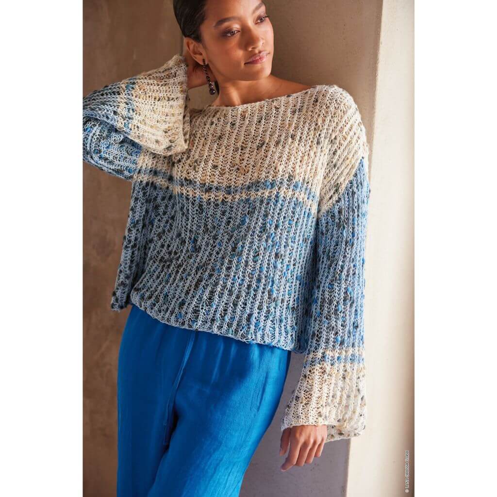 Lana Grossa Pattern Pullover Patentmuster Strickanleitung - Lana Grossa (Heft) bei bei bei bei bei bei bei bei Lieblingsgarn