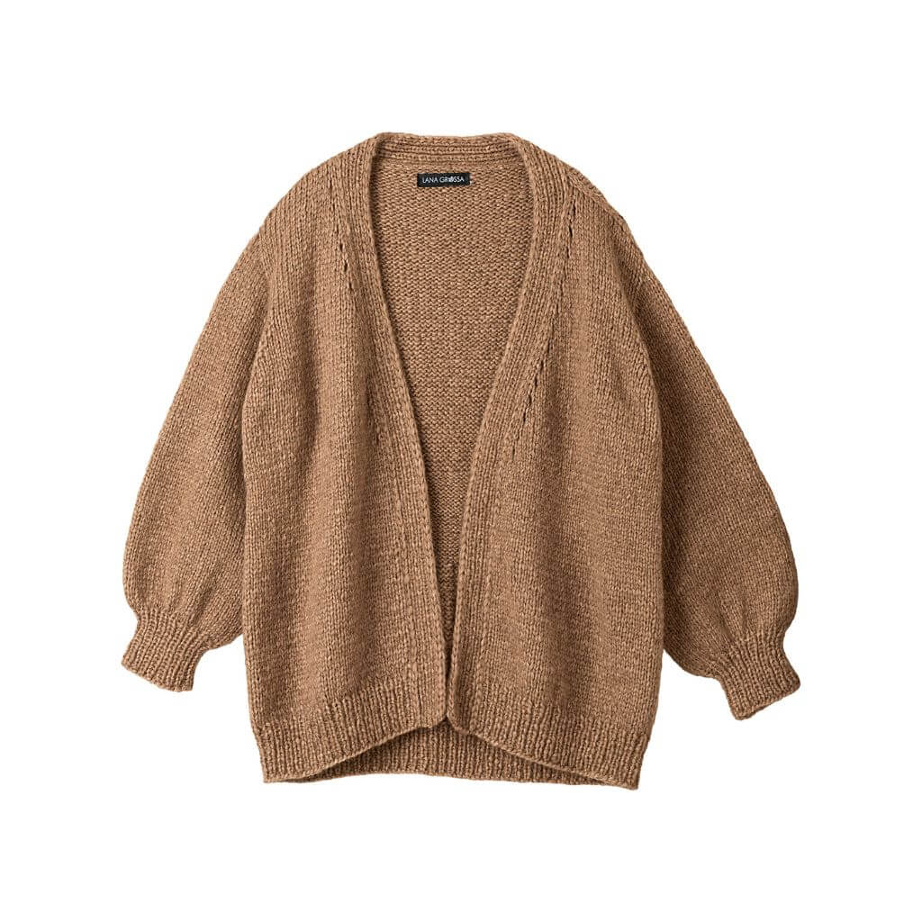 Lana Grossa Pattern Oversize Cardigan Top-Down Strickanleitung - Lana Grossa (Heft) bei bei bei bei bei bei Lieblingsgarn