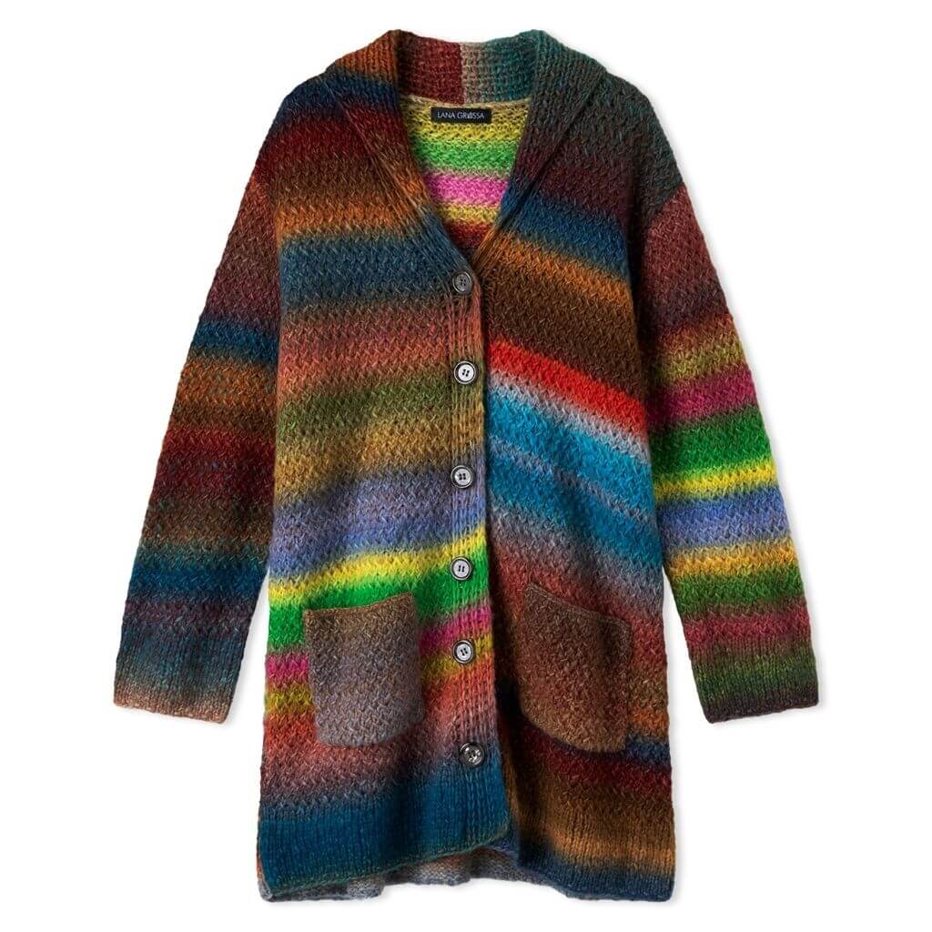 Lana Grossa Pattern Schalkragen-Longjacke Strickanleitung - Lana Grossa (Heft) bei bei bei bei bei bei bei bei Lieblingsgarn