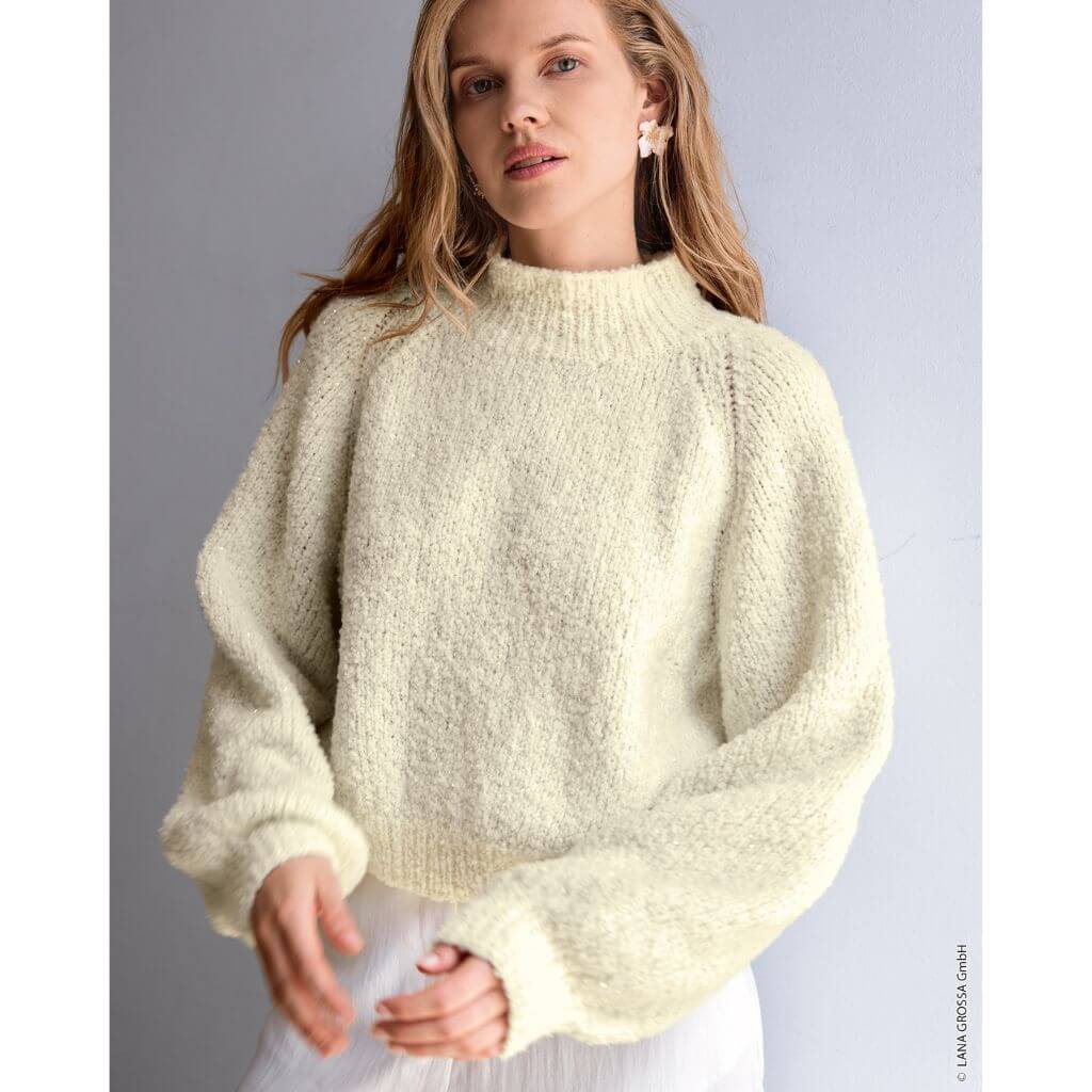 Lana Grossa Pattern Raglanpullover mit Bündchen Strickanleitung - Lana Grossa (Heft) bei bei bei bei bei bei Lieblingsgarn
