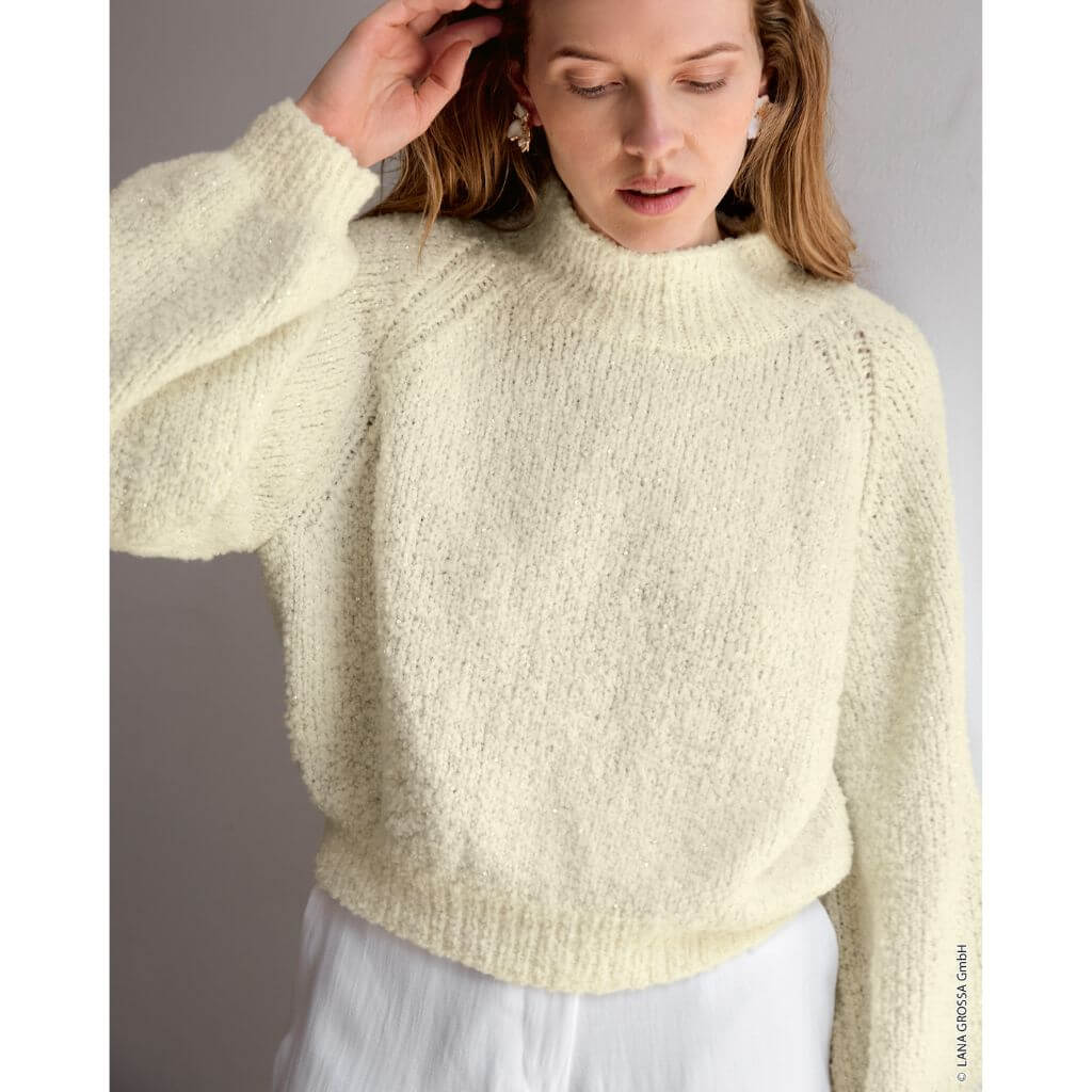 Lana Grossa Pattern Raglanpullover mit Bündchen Strickanleitung - Lana Grossa (Heft) bei bei bei bei bei bei Lieblingsgarn