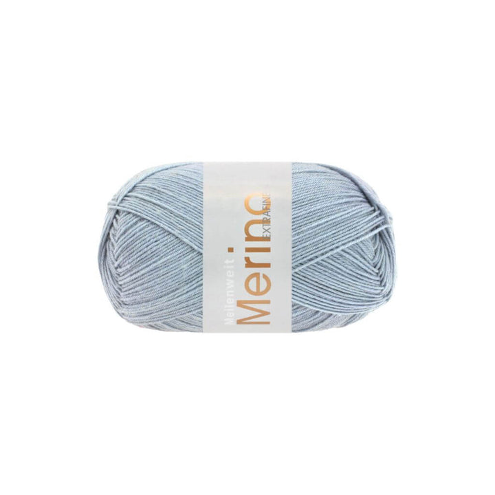 Lana Grossa Meilenweit 100 Merino extrafine, Farbe 2420 Graublau – Merino und Polyamid bei Lieblingsgarn