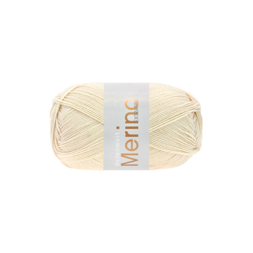 Lana Grossa Meilenweit 100 Merino extrafine, Farbe 2425 Hellbeige – Merino und Polyamid bei Lieblingsgarn