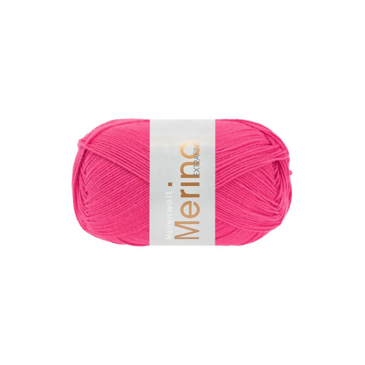 Lana Grossa Meilenweit 100 Merino extrafine, Farbe 2454 Pink – Merino und Polyamid bei Lieblingsgarn