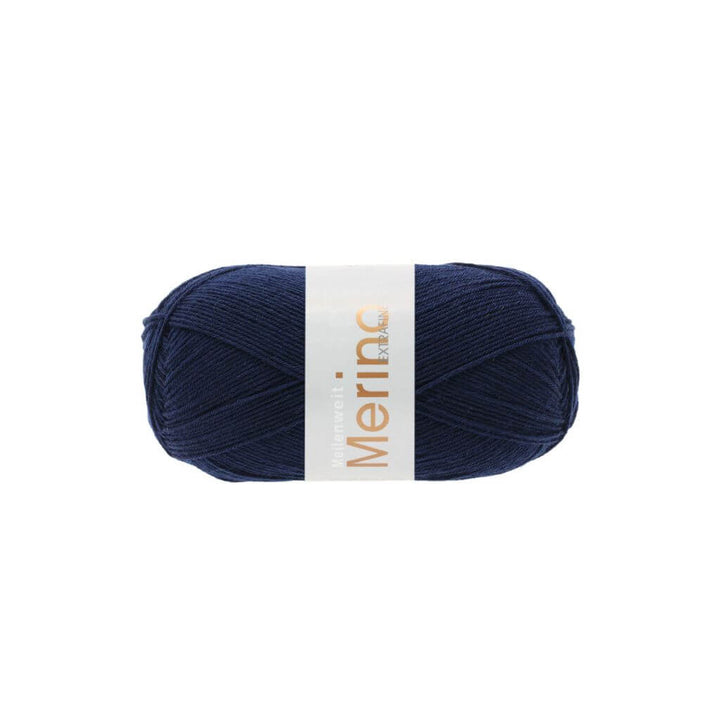 Lana Grossa Meilenweit 100 Merino extrafine, Farbe 2407 Nachtblau – Merino und Polyamid bei Lieblingsgarn