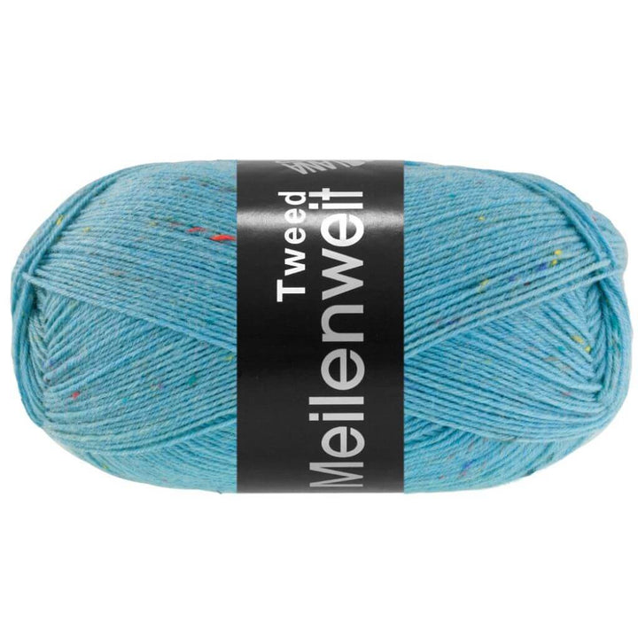 Lana Grossa Meilenweit 100 Tweed, Farbe 181 Hellpetrol – Polyamid und Schurwolle bei Lieblingsgarn