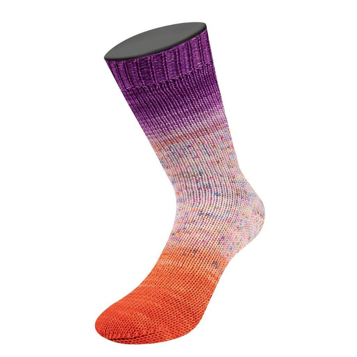 Lana Grossa Meilenweit 50 Dip, Farbe 5302 Violett/Lila/Türkis/Pink/Rosa/Gelb/Creme/ Anthrazit/Orange bei Lieblingsgarn