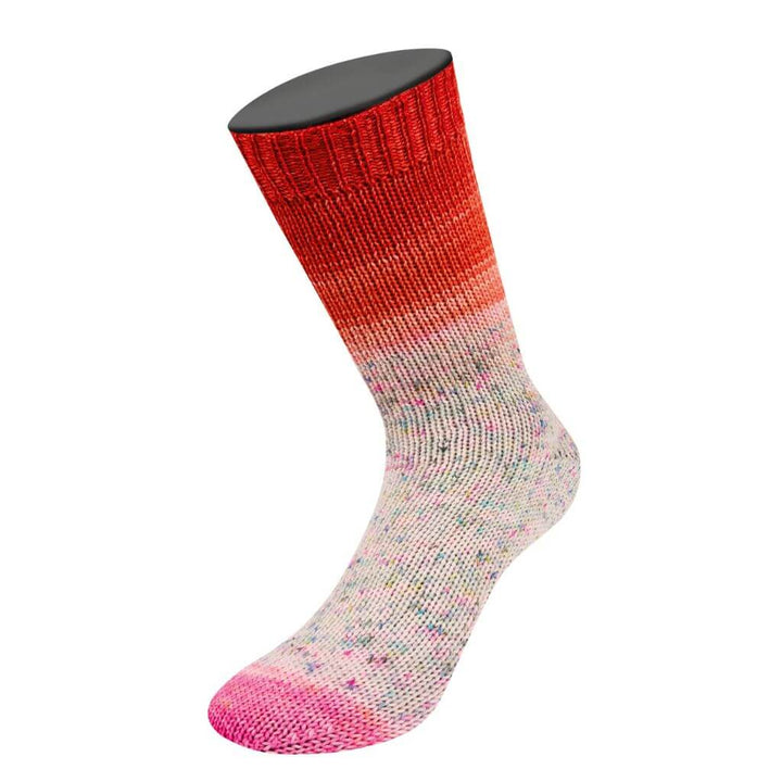 Lana Grossa Meilenweit 50 Dip, Farbe 5303 Pink/Rosa/Zartlila/Creme/Blau/Pink/Türkis/ Jeans/Gelb/Tonrot bei Lieblingsgarn