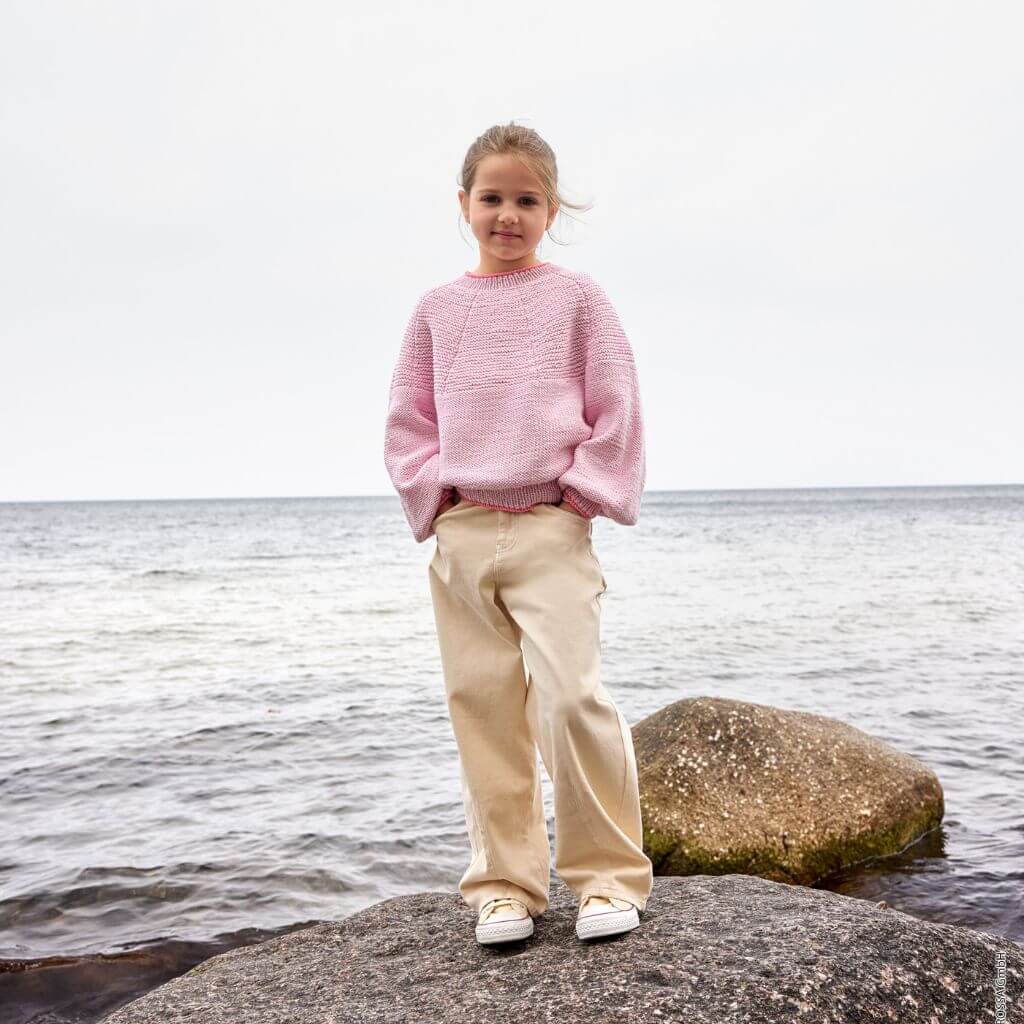 Lana Grossa Top Down Kinderpullover Strickanleitung - Lana Grossa (Heft) bei bei bei bei Lieblingsgarn
