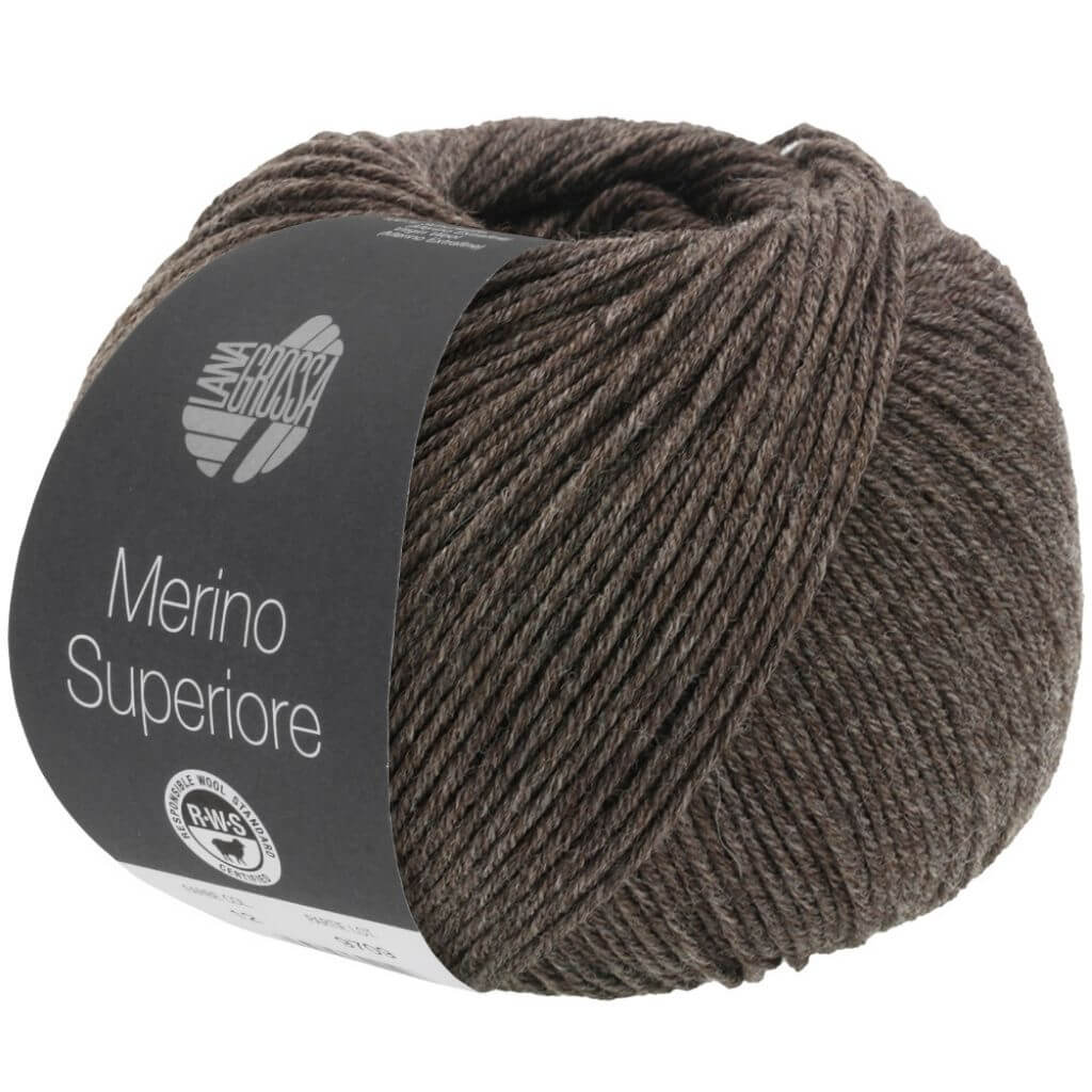 Lana Grossa Merino Superiore, Farbe 9 Dunkelbraun – Merino und Schurwolle bei Lieblingsgarn