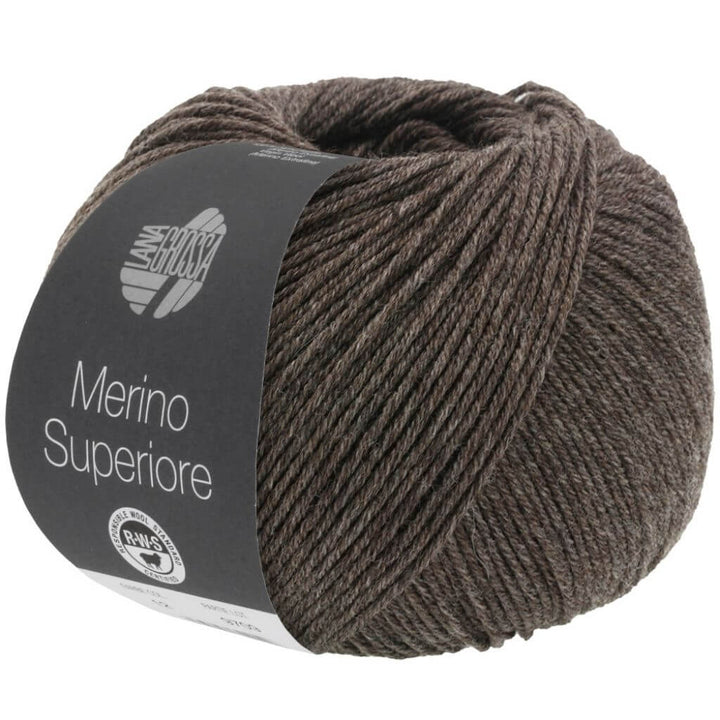 Lana Grossa Merino Superiore, Farbe 9 Dunkelbraun – Merino und Schurwolle bei Lieblingsgarn