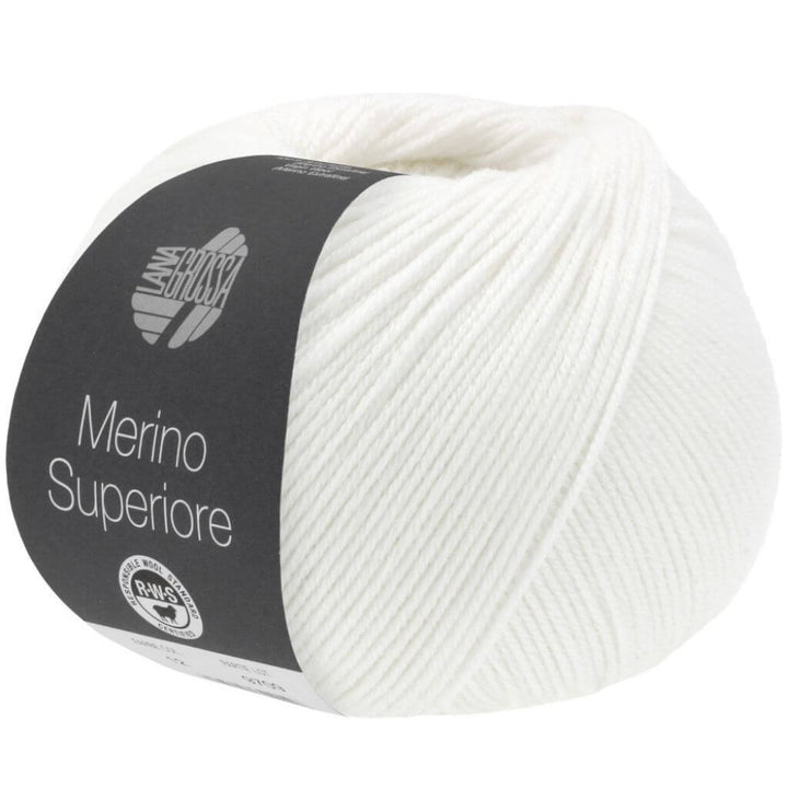 Lana Grossa Merino Superiore, Farbe 1 Weiß – Merino und Schurwolle bei Lieblingsgarn