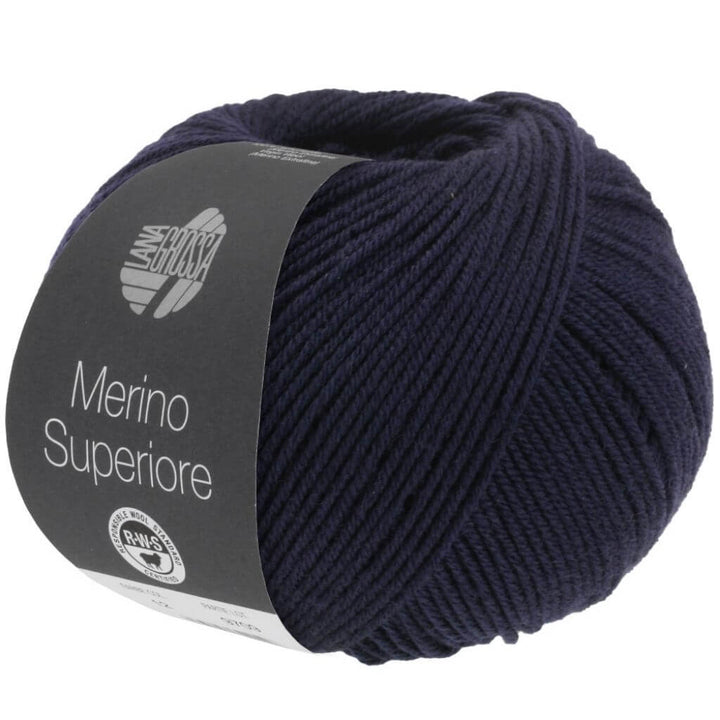 Lana Grossa Merino Superiore, Farbe 21 Nachtblau – Merino und Schurwolle bei Lieblingsgarn
