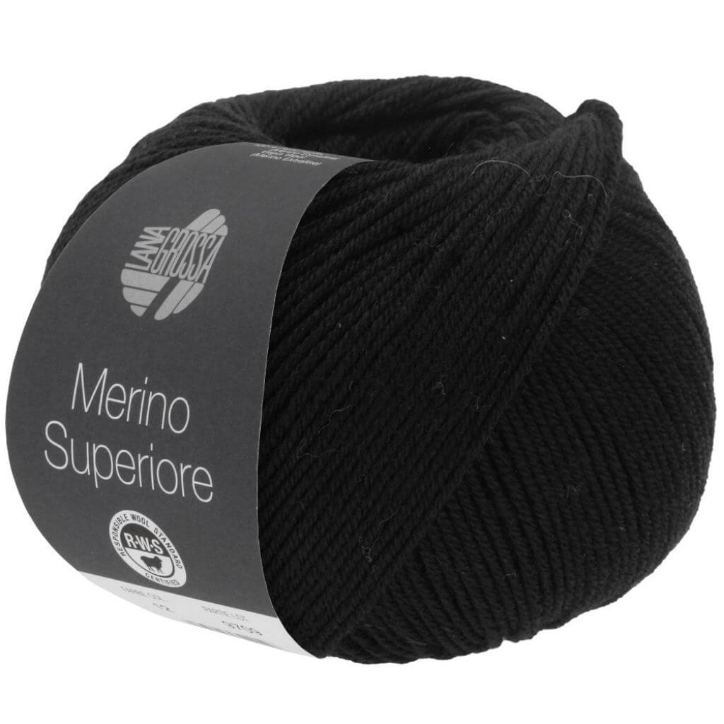 Lana Grossa Merino Superiore, Farbe 8 Schwarz – Merino und Schurwolle bei Lieblingsgarn