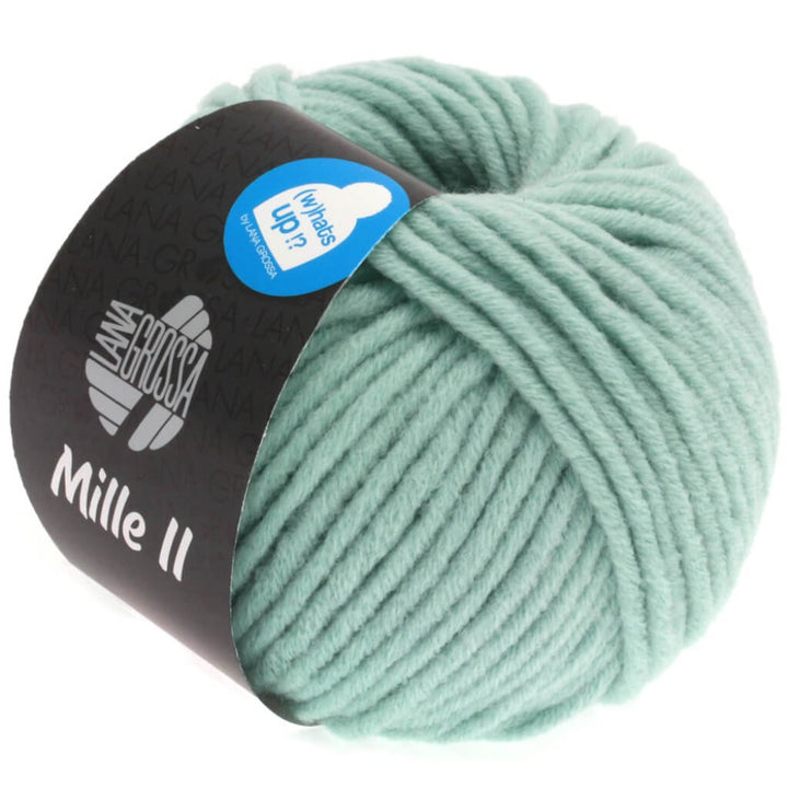 Lana Grossa Mille II 50g, Farbe 086 Mint – Acryl, Merino und Schurwolle bei Lieblingsgarn