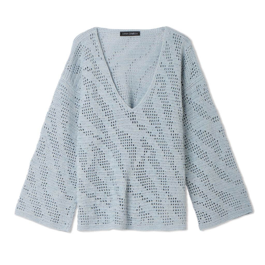 Lana Grossa Pattern V-Pullover Zebramuster Häkelanleitung - Lana Grossa (Heft) bei bei bei bei bei bei bei bei Lieblingsgarn