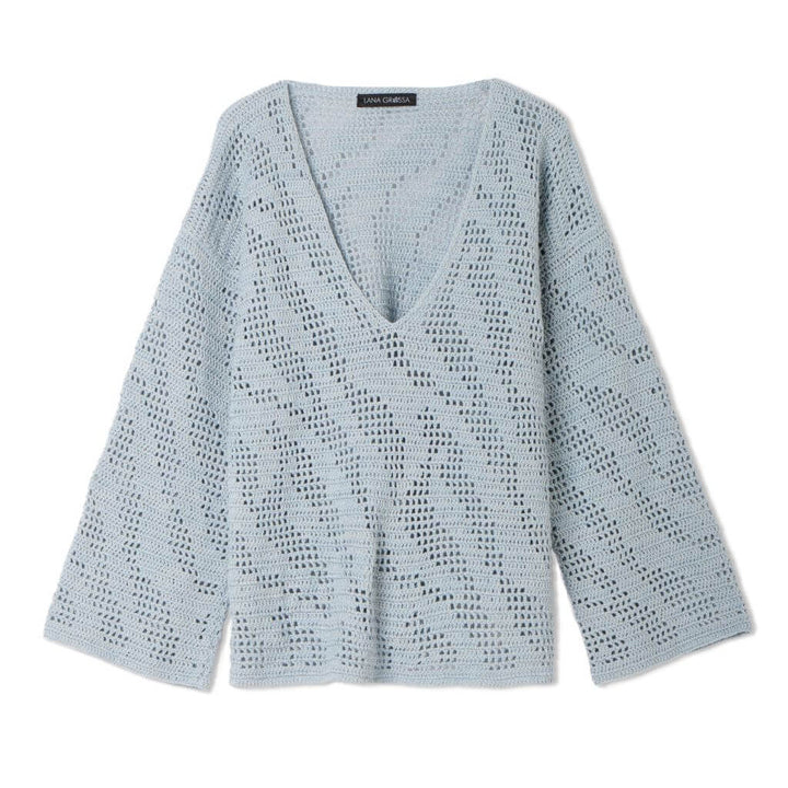 Lana Grossa Pattern V-Pullover Zebramuster Häkelanleitung - Lana Grossa (Heft) bei bei bei bei bei bei bei bei Lieblingsgarn