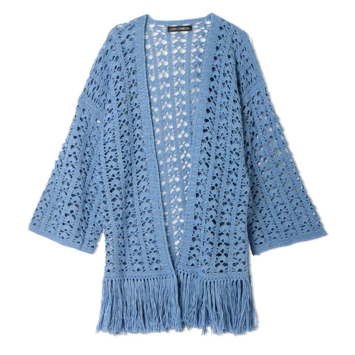 Lana Grossa Pattern Cardigan mit Fächermuster Häkelanleitung - Lana Grossa (Heft) bei bei bei bei bei bei bei Lieblingsgarn