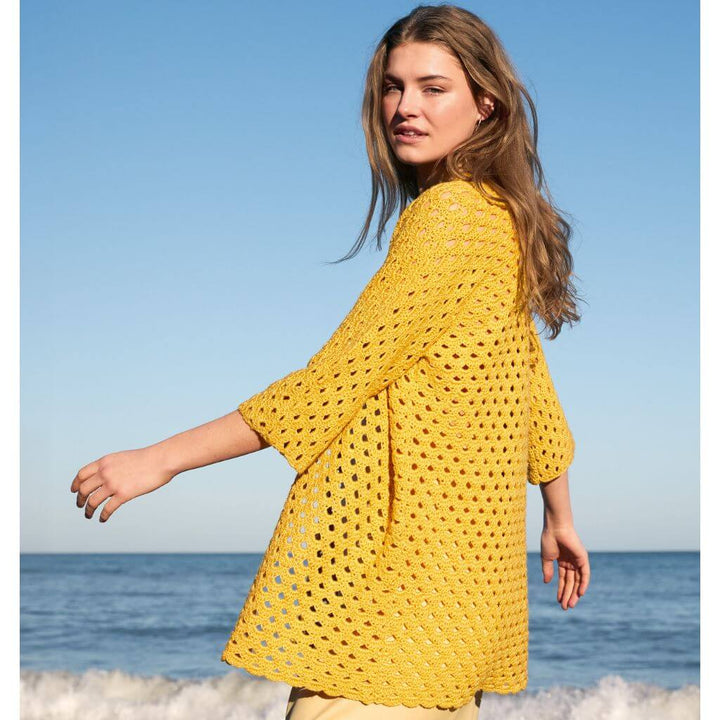 Lana Grossa Pattern Cardigan Top-Down Bogenmuster Häkelanleitung - Lana Grossa (Heft) bei bei bei bei bei bei Lieblingsgarn